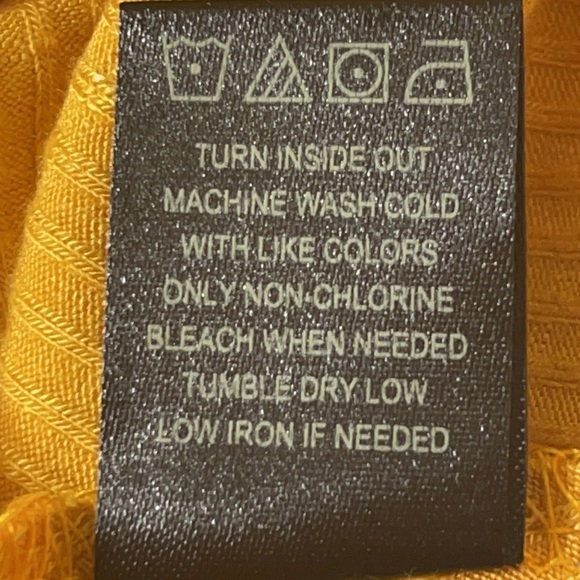 Honey & Sparkle Mustard Yellow Button Front Cami Tank Top XL - Picture 7 of 9